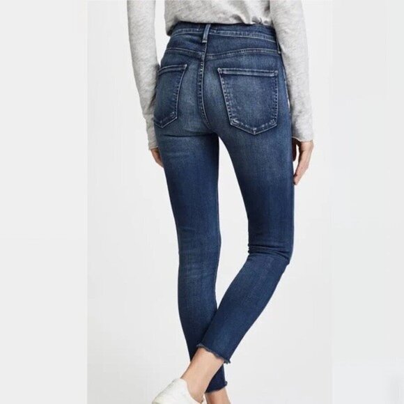 Agolde Sophie Jeans Dark Wash High Rise Ankle/Crop Slim/Skinny Leg Denim 27 - Picture 3 of 13